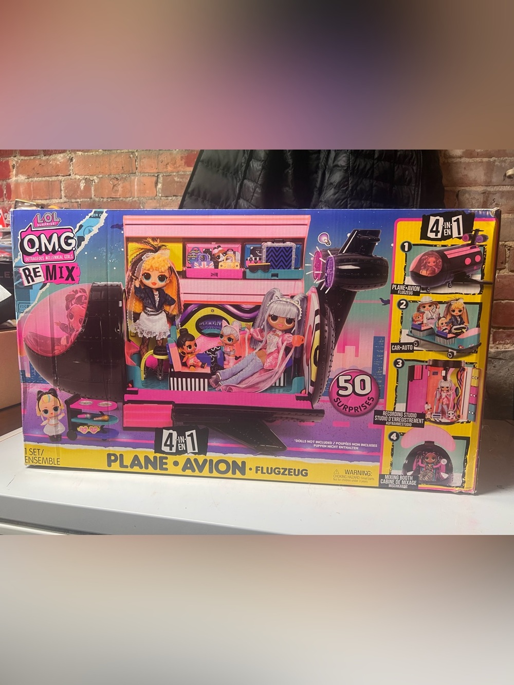 L.O.L. Surprise! Pink and Purple Play Plane with 50 Surprises